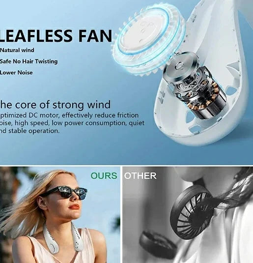 Advance Rechargeable Neck Fan (Pack of 2)