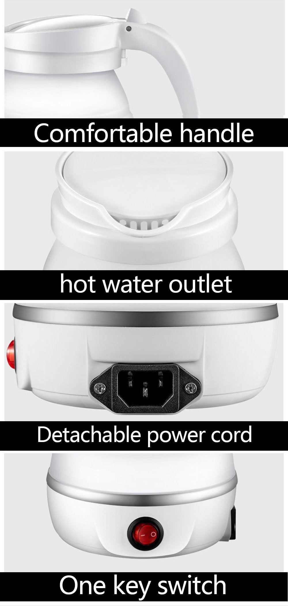 Folding Electric Kettle (Pack of 2)
