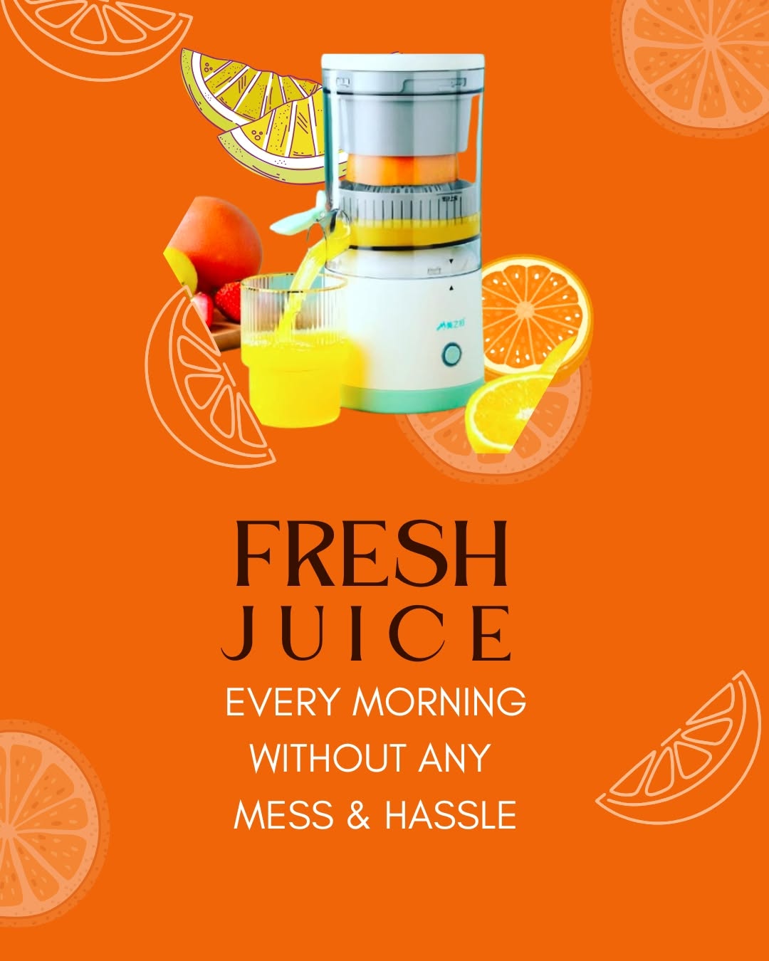 All-in-1 Portable Citrus Juicer (Pack of 2)