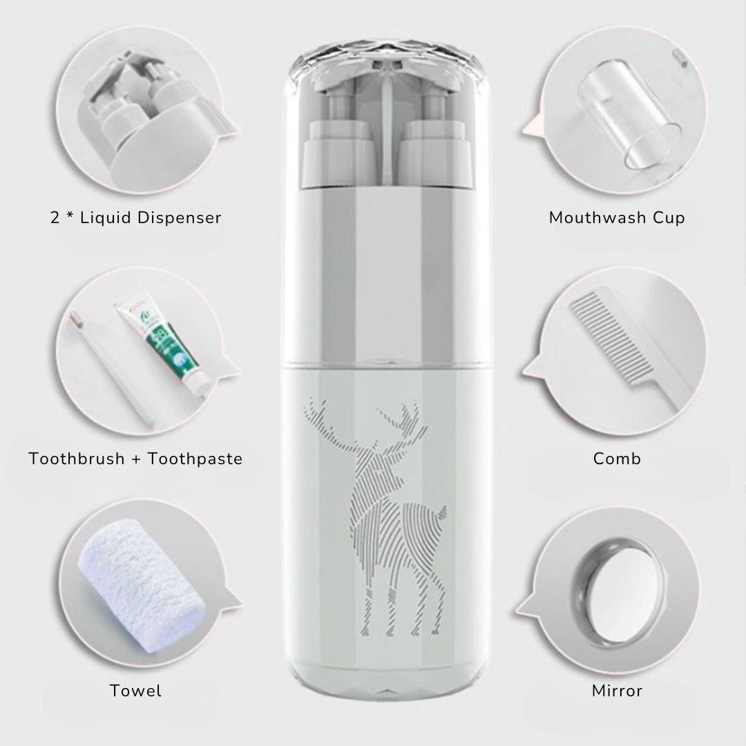 6 in 1 Essential Travel Kit (Pack of 2)